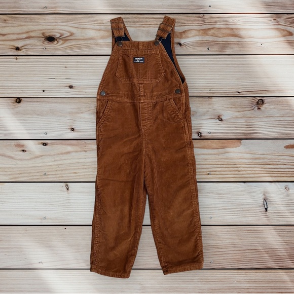 OshKosh B'gosh Other - OSHKOSH Boy’s Corduroy Overalls in Dark Brown